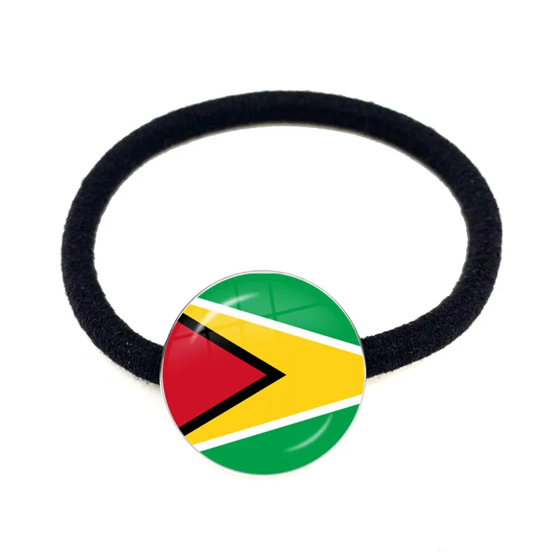 Trinidad,Sierra leone,Jamaica,Guyana,Ghana,UK,Libya,Estonia,India National Flag Elastic Hair Bands Accessories Jewelry For Wonen