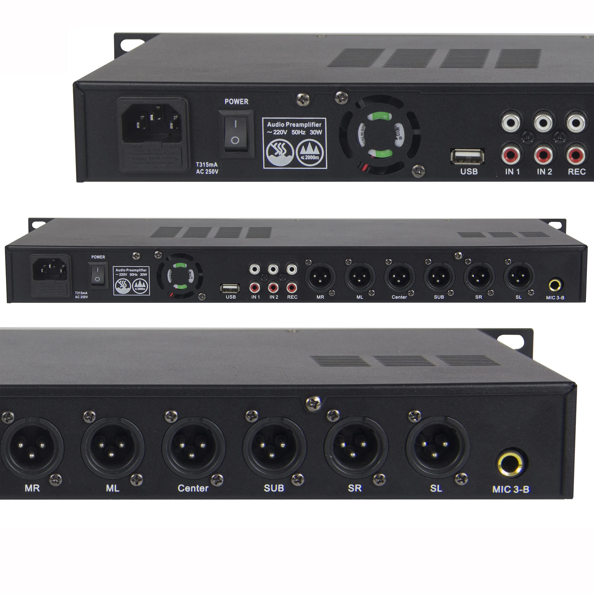 بولكيتسون KX500 الرقمية DSP صدى الصوت الصوتية تأثير المعالج كاريوكي ميكروفون مهني مضاد للعواء المعالج