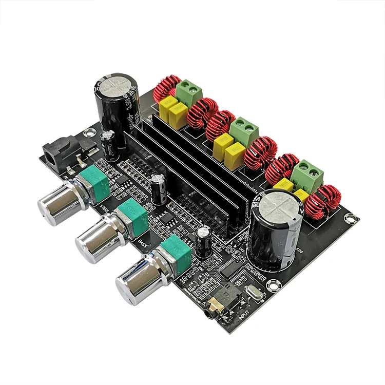 

Xh-a305 high power digital power amplifier board tpa3116d2 bluetooth compatible 5.0 digital 2.1 channel band aux