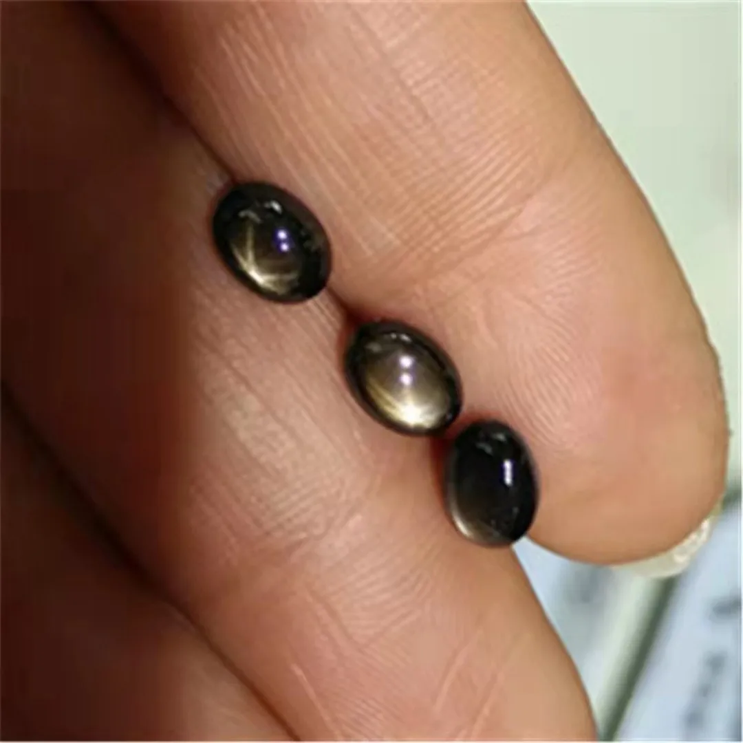 

Natural Sapphire Starlight Bare Stone Real Shot Photos Loose Jewelry DIY Material Ring Necklace Valet Inlay