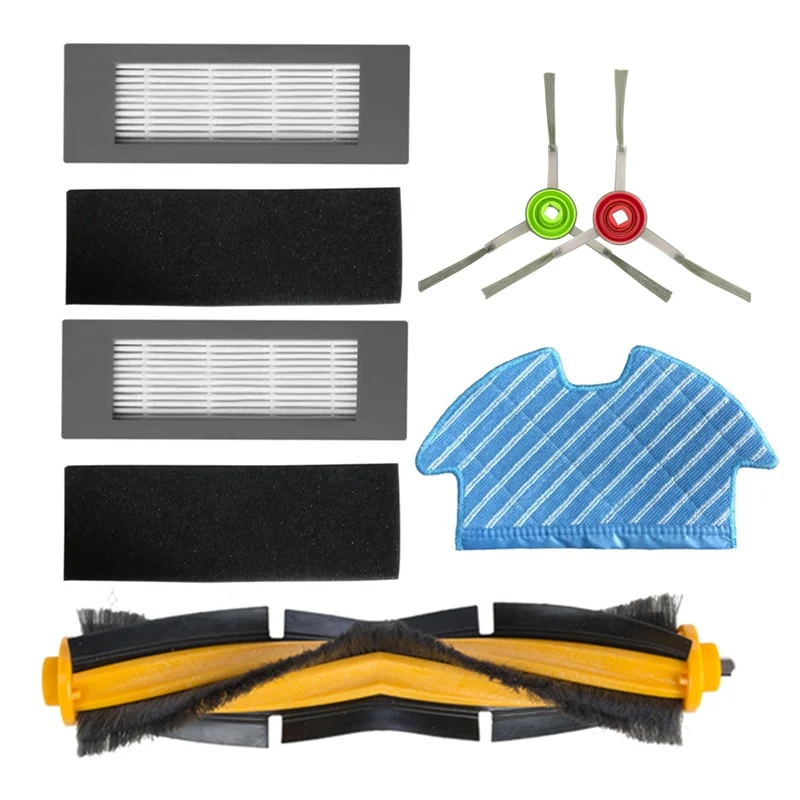 Фильтр НЕРА, основная рулонная щетка, боковая щетка, тряпка для швабры, Ткань Для Ecovacs Deebot OZMO 900 DN5G, аксессуары