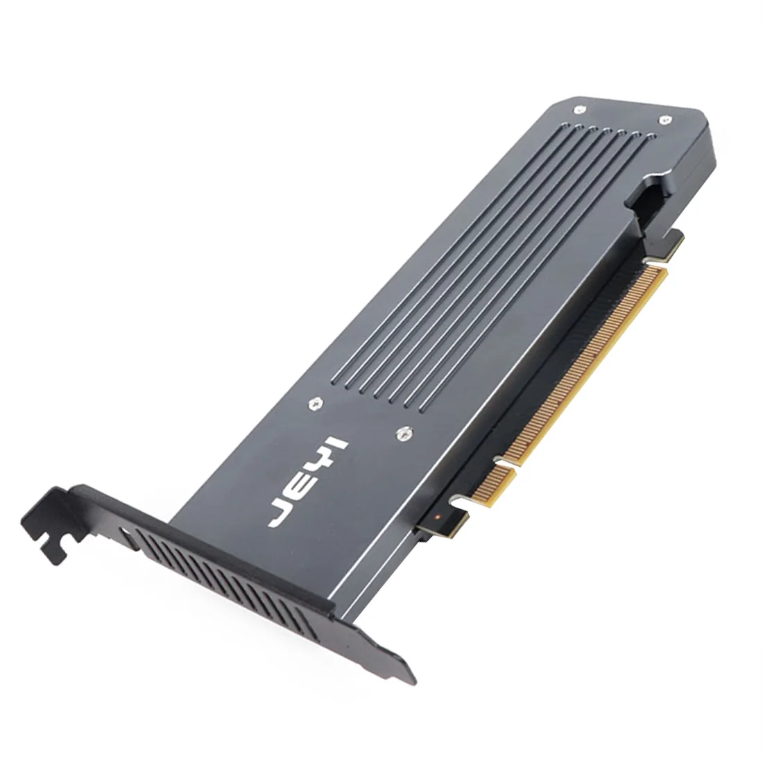 jeyi ihyper pro pci e m2 x16 a 4x para nvme pcie 30 disco gen3 pci e para nvmex4 placa de expansao array suporte 2u chassis pc 01