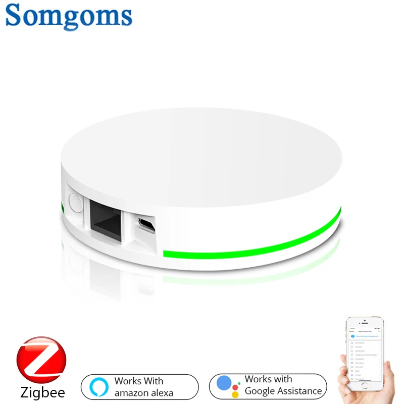 

Tuya ZigBee 3.0 Smart Gateway Hub Wifi Smart Home Bridge Smart Life APP Wireless Remote Controller Works With Alexa Google Home