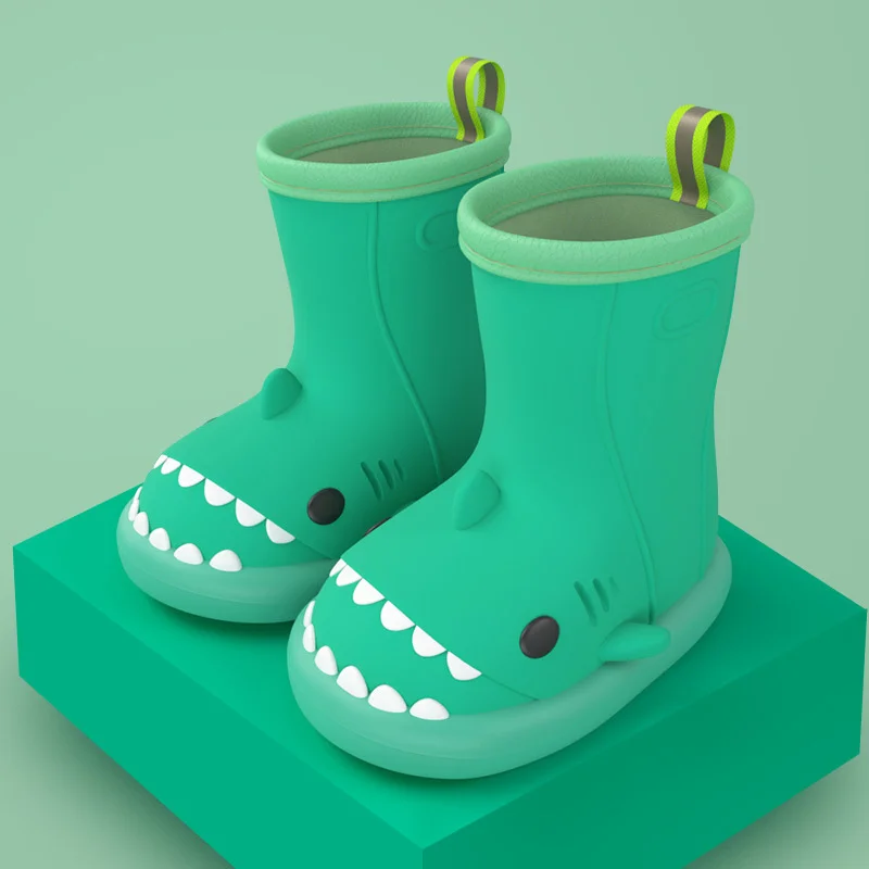 Cartoon Cute Shark Unicorn Children Rain Shoes for Boys Girls Waterproof EVA Rubber Non Slip Toddler Kids Rain Boots