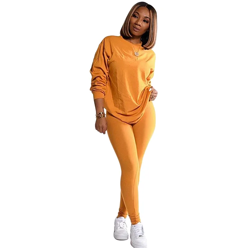 new two piece set women 2 piece set stacked leggings clothes for women outfits stacked pants tracksuit female fall clothes 2022