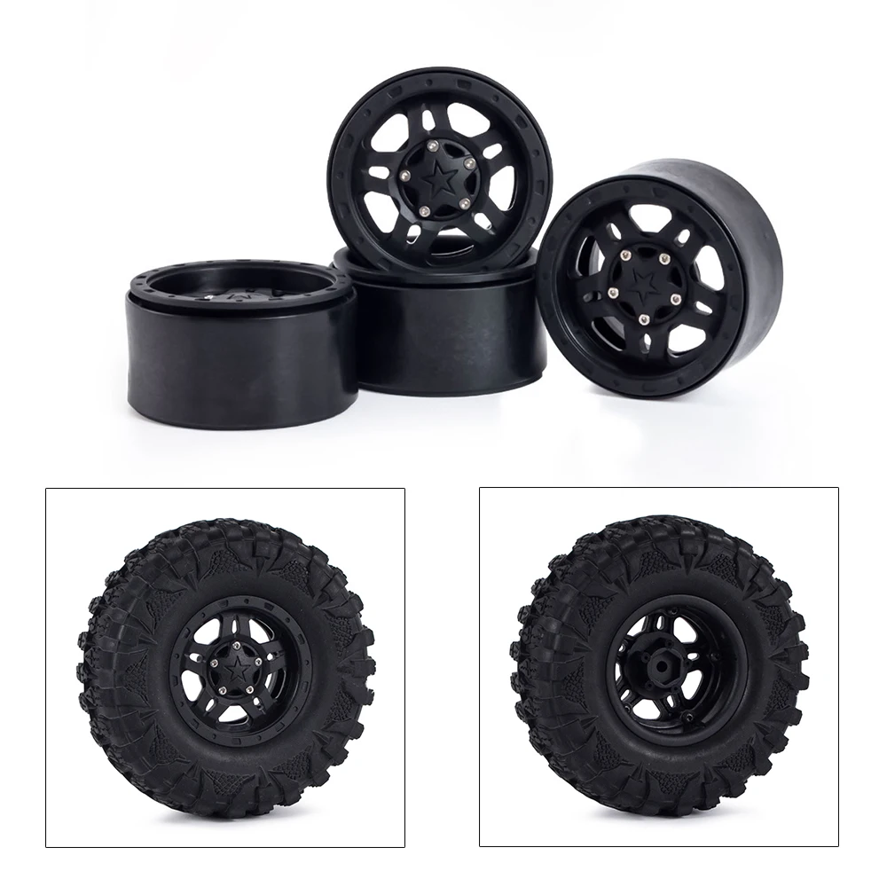 2.2inch Molded Nylon Beadlock Wheels Rim 64x36mm for 1/10 RC Crawler Axial SCX10 RBX10 Wraith TRX4 TRX6 G500 KM5