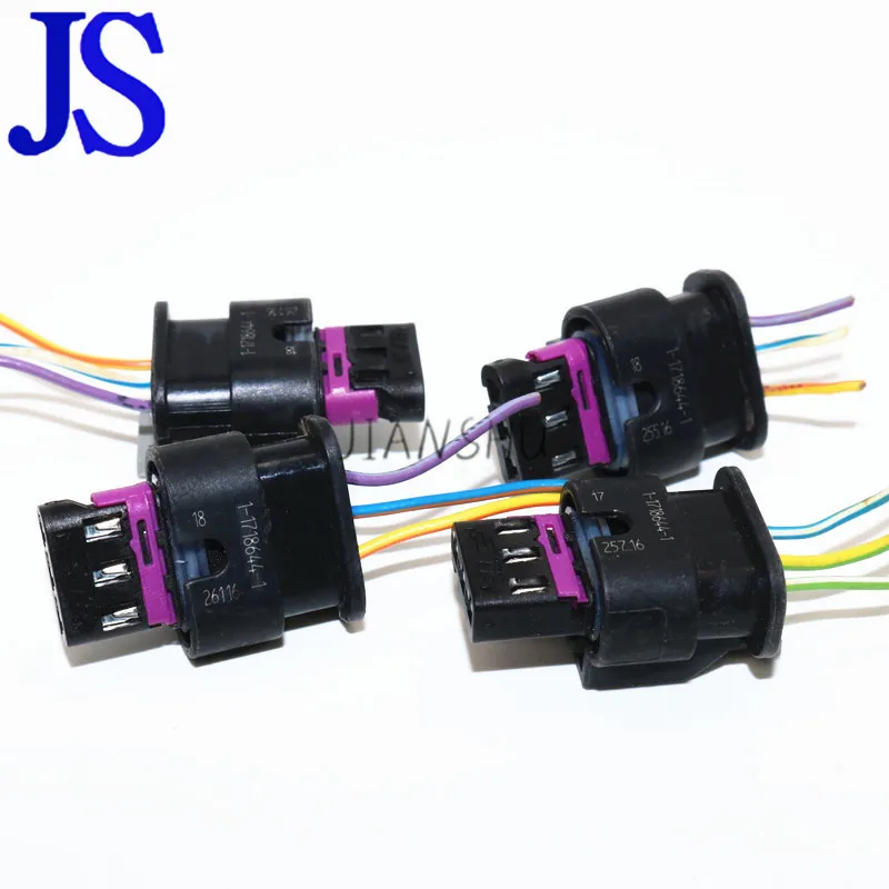 4Pcs PDC Car Parking Sensor Plug Wire Harness Connector For V W GOLF PASSAT A1 A3 A4 A6 A7 Q5 Q7 R8 TT Sk Oda 4H0973703