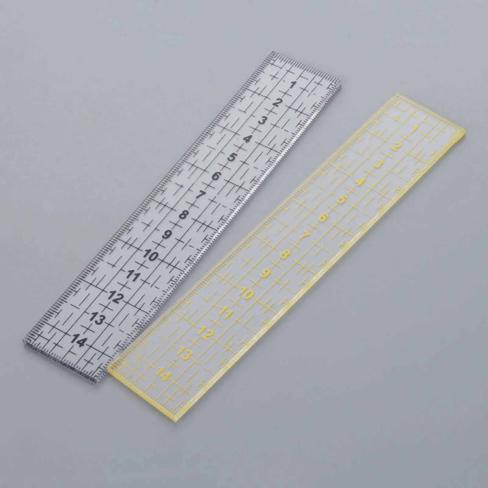 1Pc Quilting Ruler Seam Sewing Foot Patchwork Ruler Sewing Patchwork Tailor Measuring Tools School Stationery Supplies 15*3cm