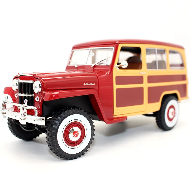 Rare 1/18 Special Price Die-cast Metal 1955 Retro Off-road Vehicle Model Furniture Display Collection Toys For Children