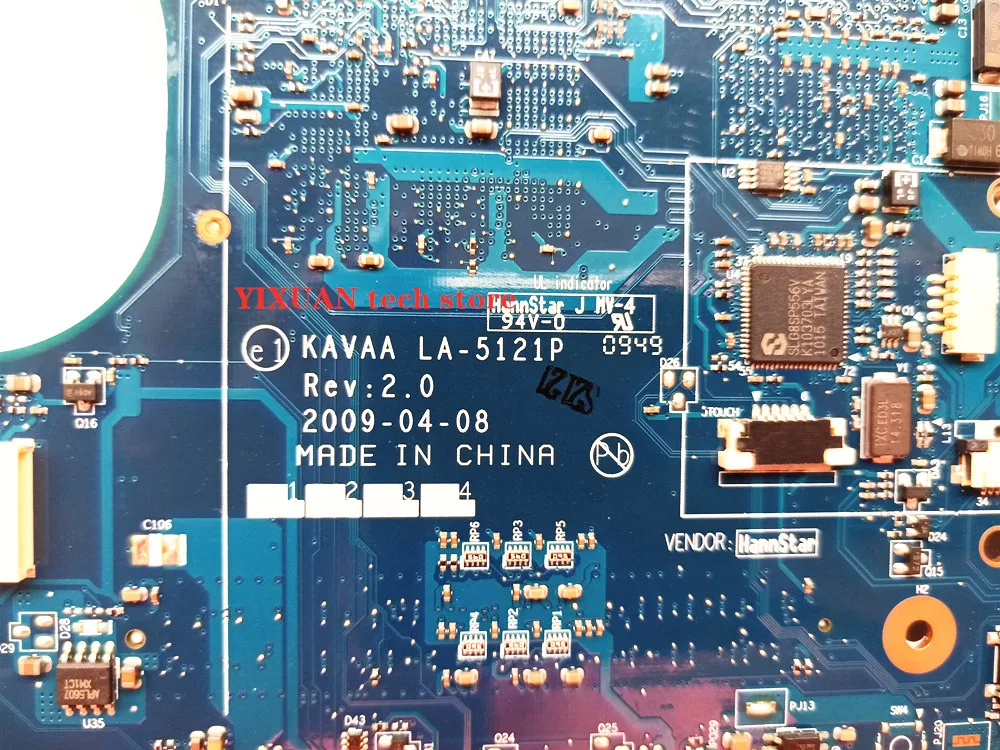 For Toshiba Mini NB205 NB200 Laptop Motherboard K000078610 KAVAA LA-5121P with N280/CPU All functions fully Tested
