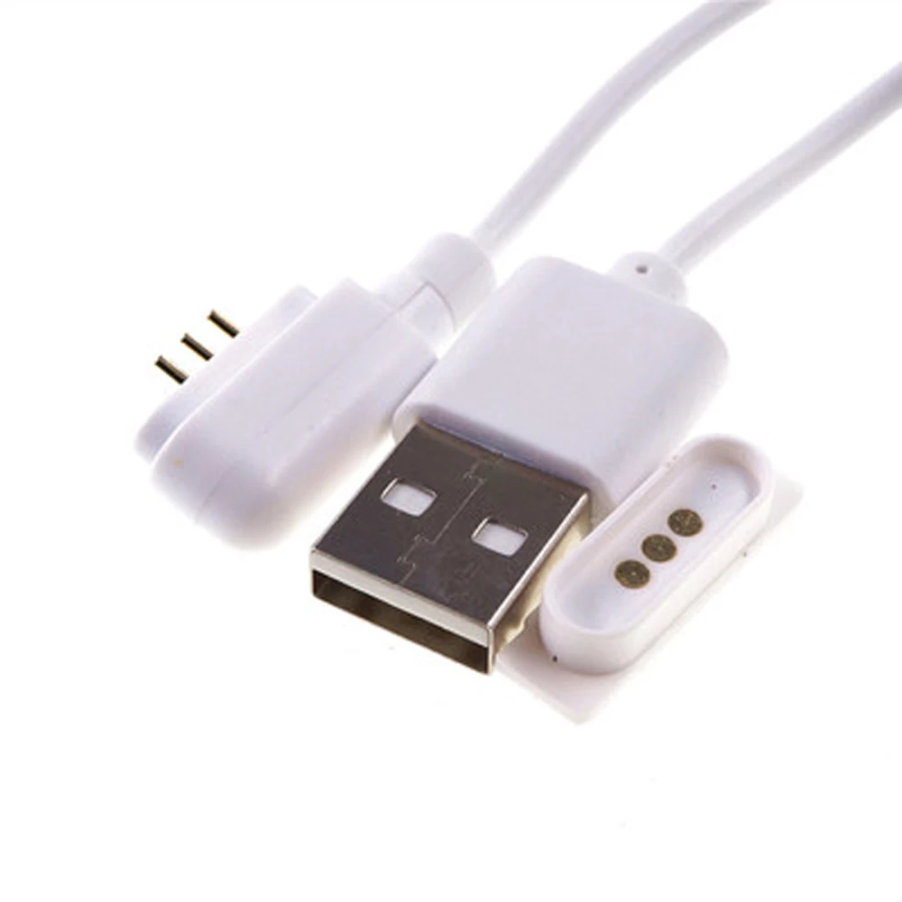 Магнитный USB-кабель PogoPin, 1 шт., 3 контакта, 1 м