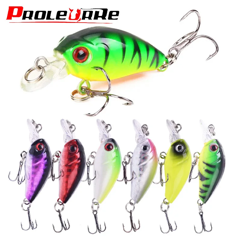 1 stücke Mini Minnow Angeln Locken 45mm 4g Kurbel Wobbler Harten Köder Jig TopWater SwimBait Crankbait Karpfen Bass pesca Angeln Tackle