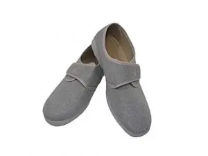 Street Slipper/Cosdam/man/canvas instep/gray Color/rubber sole/easy closure