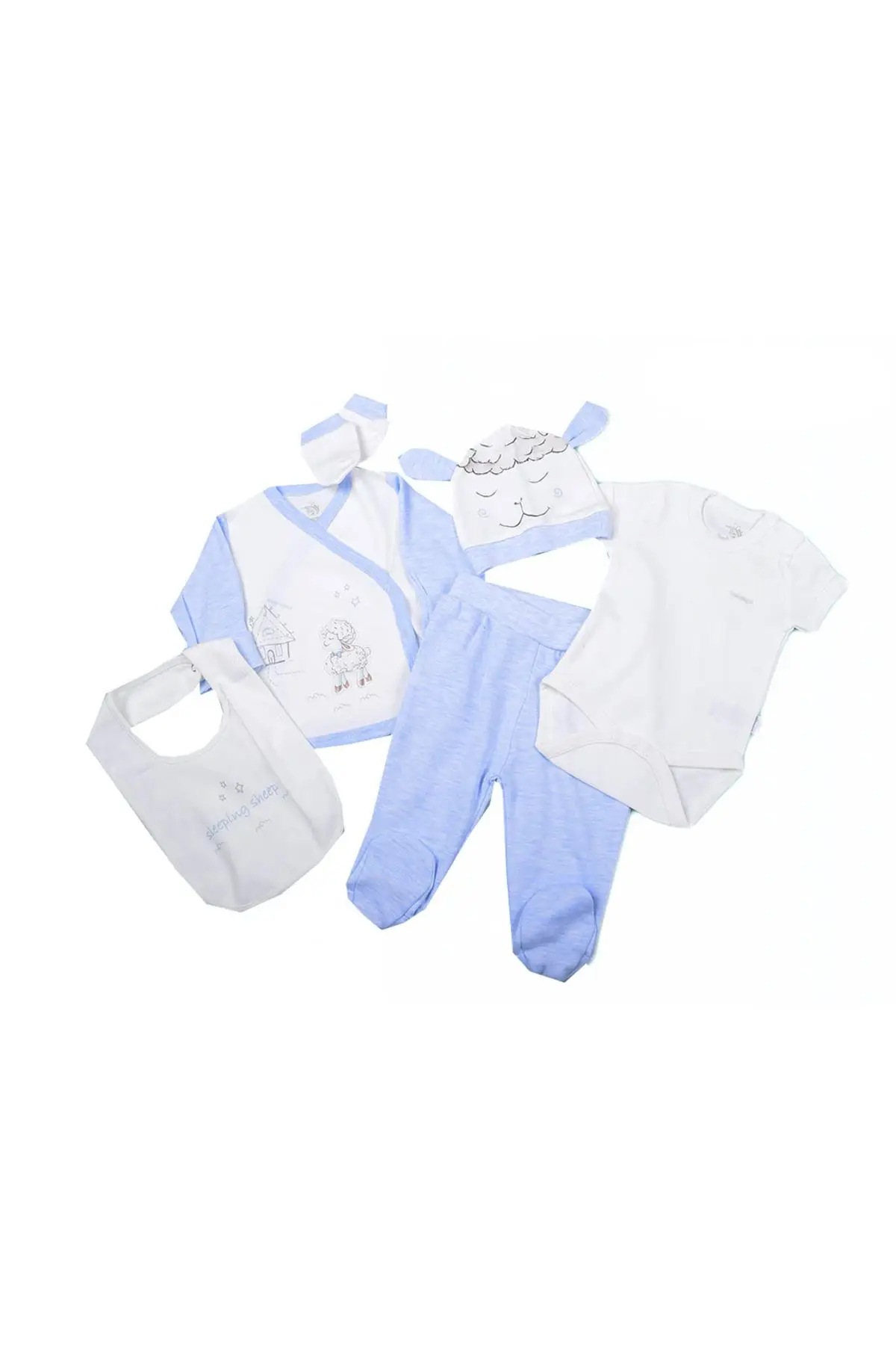 Bebengo Kuzulu 6 Piece The Zibin Set Hospital output 1006 Blue