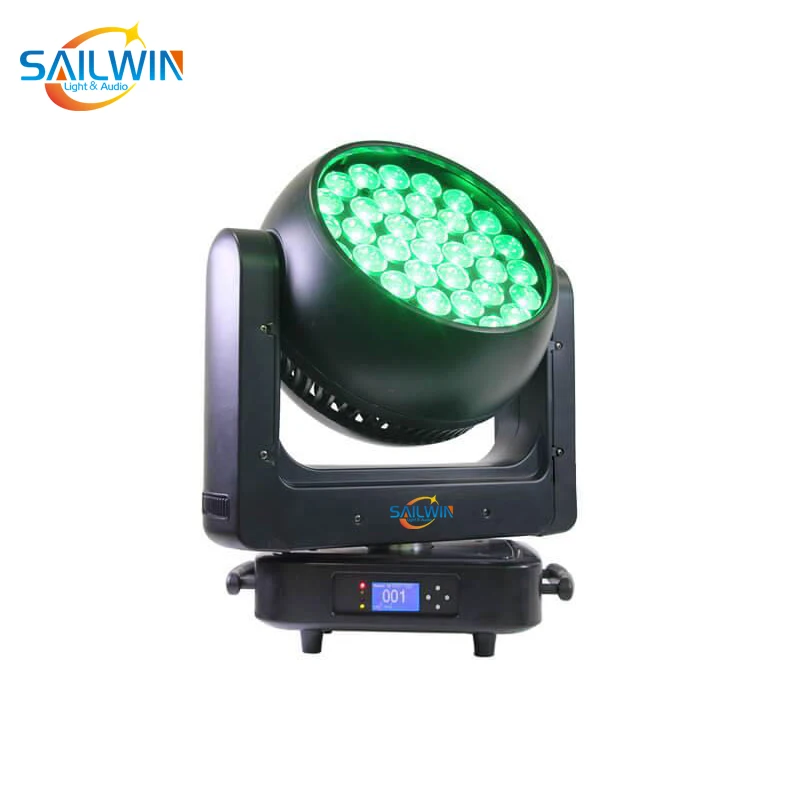 

New High Power 37X20W RGBW 4in1 LED Zoom Moving Head Wash Light Stage Disco Moving Head Beam Lighting For Party Club