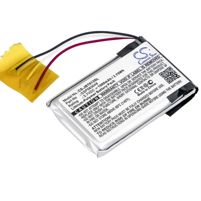 

New Battery for JBL Trip 6132A-JBLTRIP Player Li-Polymer Rechargeable Accumulator Pack Replacement 3.7V/3.8V