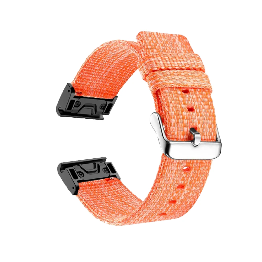 Untuk Garmin Fenix 6 6X Pro 5 5X Plus Forerunner 945 935 Hampir S60 S62 Tali Jam Tangan Nilon Anyam Mudah Dipasang Tali Pergelangan Tangan