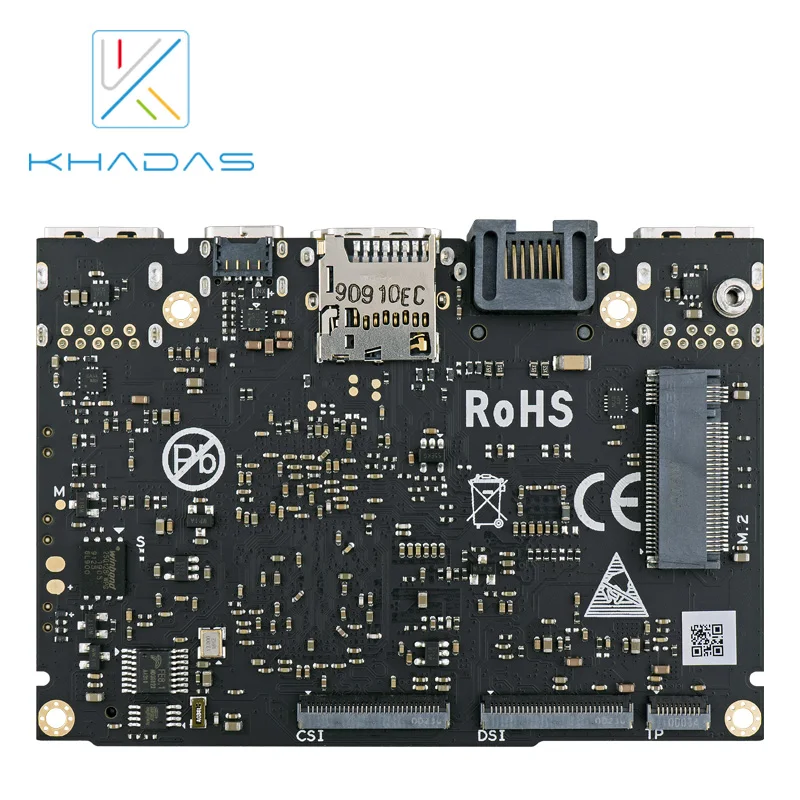 Khadas poderoso vim3 pro computador de placa única 4gb + 32gb placa desenvolvimento amlogic a311d com câmera dupla/display 4k 2.2ghzowo