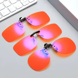 1 PC Anti Blue Light Clip-On High Quality Unisex Anti-Radiation Computer Goggles Glasses Flip-up Lens for Myopia/Hyperopia