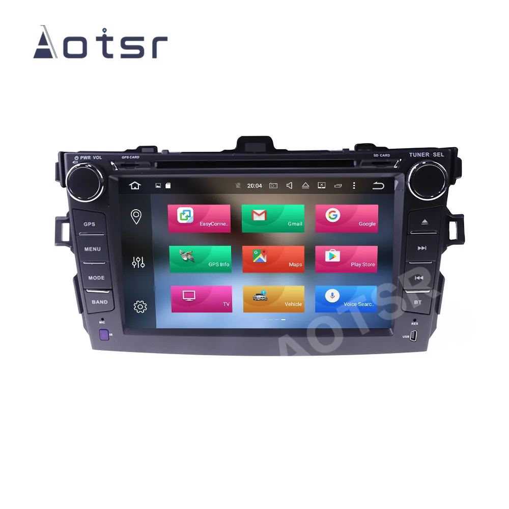 7'' Car Player Android 13 For Toyota Corolla 2007 - 2013 Auto Radio Coche GPS Navigation DSP IPS HD Unit Apple Carplay BT 4G