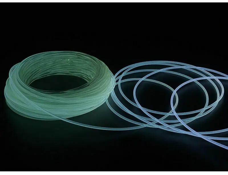 5mm (dia.) Cabo de fibra ótica de plástico transparente, iluminação para casa, automóveis, faça você mesmo, limpa, pendurada, lâmpada, decoração