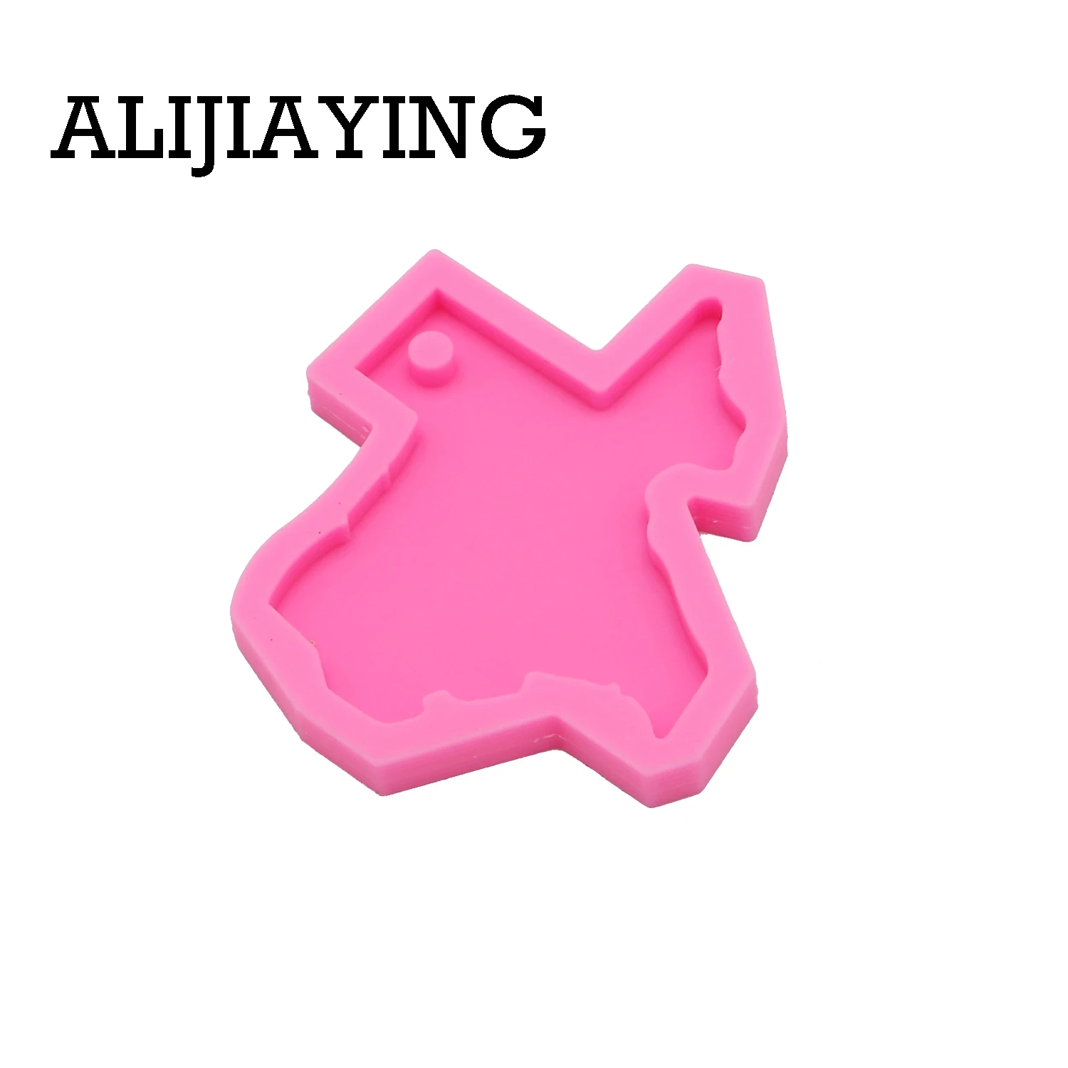 DY0201 DIY shiny Texas map shape silicone mold key ring mold Silicone US state Mold for keychain