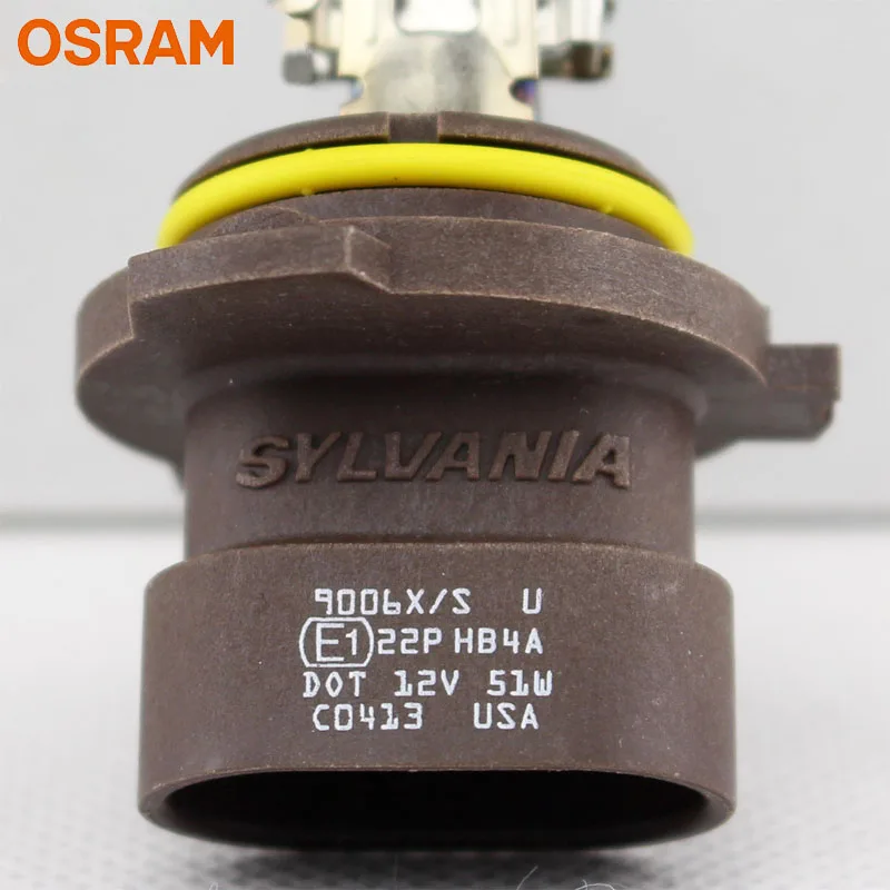 OSRAM 9006XS HB4A 12V 51W P22d Original Car Halogen Headlight Auto Bulb 3200K Standard Fog Lamp OEM Quality Made In USA(Single)
