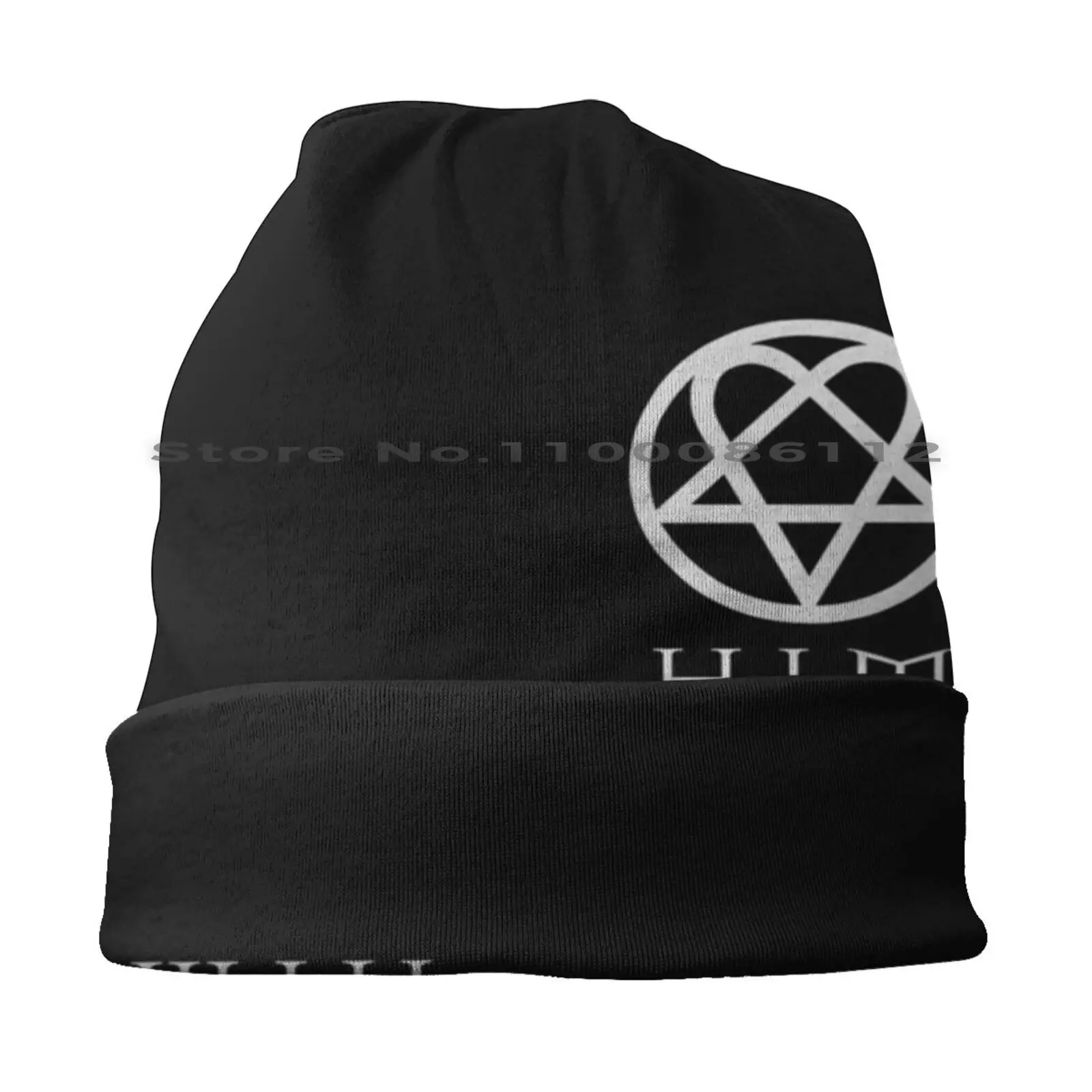 Him Heartagram Beanies Knit Hat Him Heartagram Ville Valo Bam Margera Metal Brimless Knitted Hat Skullcap Gift Casual Creative