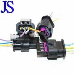 4Pcs PDC Car Parking Sensor Plug Wire Harness Connector For V W GOLF PASSAT A1 A3 A4 A6 A7 Q5 Q7 R8 TT Sk Oda 4H0973703