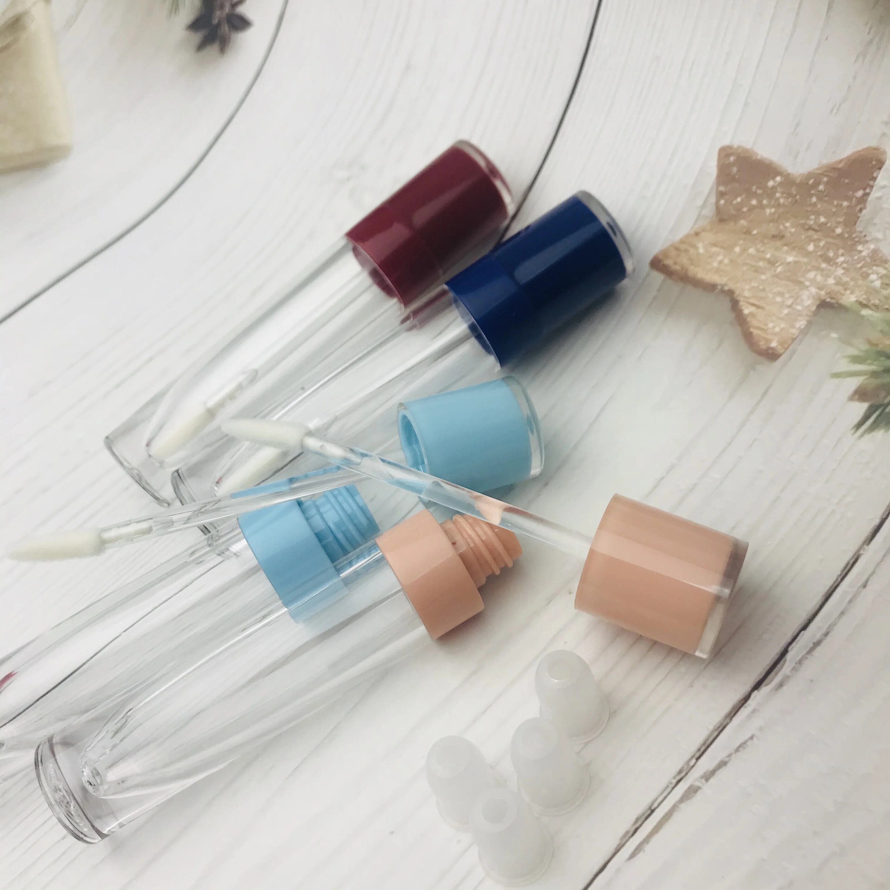 Großhandel 5ml Leere Lipgloss-Tuben mit Baby-Pink-Kappe AS Lipglaze-Behälter Verpackungsflasche Lippenstift Make-up – Detail 30