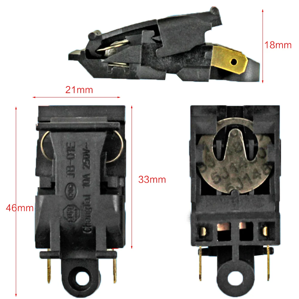 5PCS Electric Kettle Thermostat Temperature Controller switch TM-XD-3 100-240V 13A T125 FADA SL-888 TM-XE-3 22MM*46MM