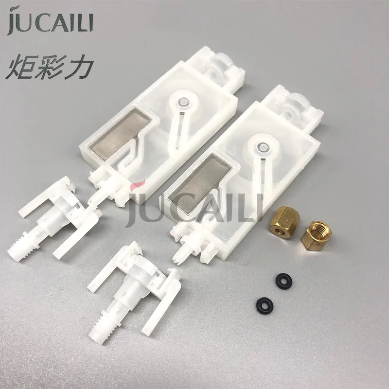 

Jucaili 10PCS dx5/xp600 head ink damper with connector for mimaki jv33 jv5 cjv30 roland mutoh Galaxy printer dumper filter