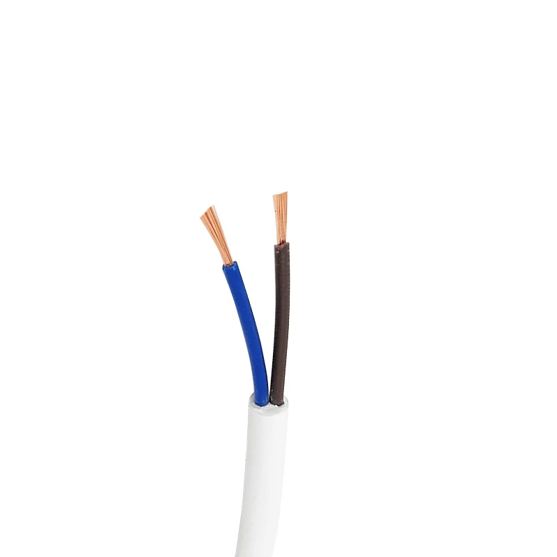 Pure Copper Soft Sheathed Wire 2 3 4 5 Cores 18 17 15 20 AWG 5Meters PVC Control Cable RVV White Signal Wire