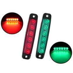 1 Set 12V 24V Running Lights For Boat Side Lamp Red Green Marine Boat Navigation Lighting LED Signal
