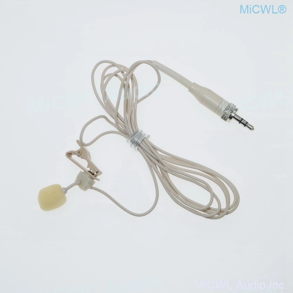 

Mini Tie Clip Lavalier Microphone for Sennheiser G2 G3 G4 Wireless BeltPack Transmitter Beige