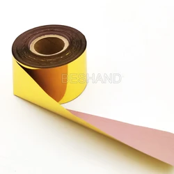 Papel de aluminio para estampado en caliente, papel de aluminio plateado y negro para manualidades de cuero, encarnación de bronceado, PU, pluma dorada de 4cm y 8cm