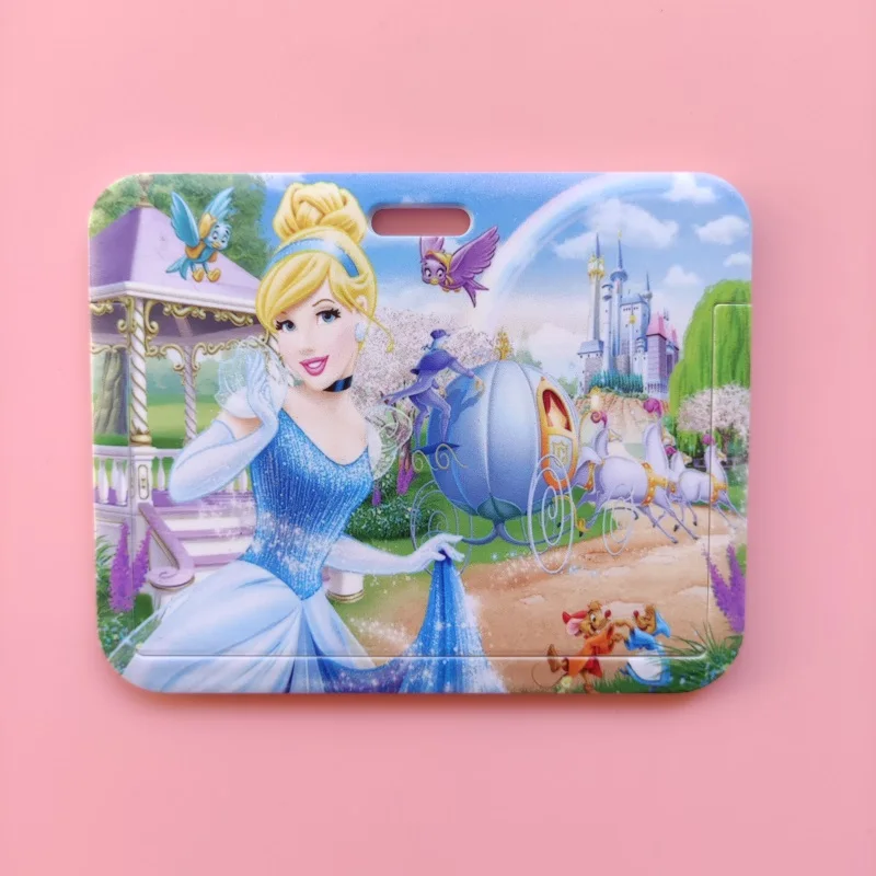 Disney Pincess Girls Women Name Card Cover Campus Card Bag Card Holder Id Card Case Horizontal Design