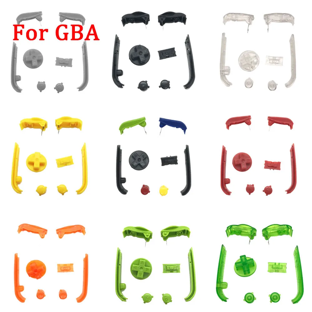 New L R Buttons Sets for GBA Buttons Keypads Sets with AB D Pads Power ON OFF Buttons for Gameboy Advance Frame Shell Case Cover