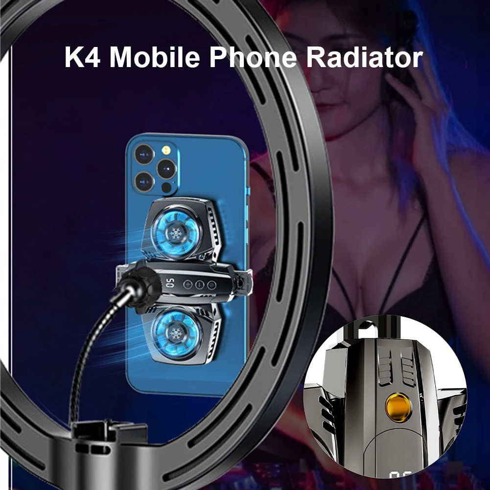 Mobiele Telefoon Koeler Dual Rgb Koelventilator Telefoon Radiator Voor Xiaomi Iphone Cooler Koellichaam Game Koeling Voor Pubg Genshin impact