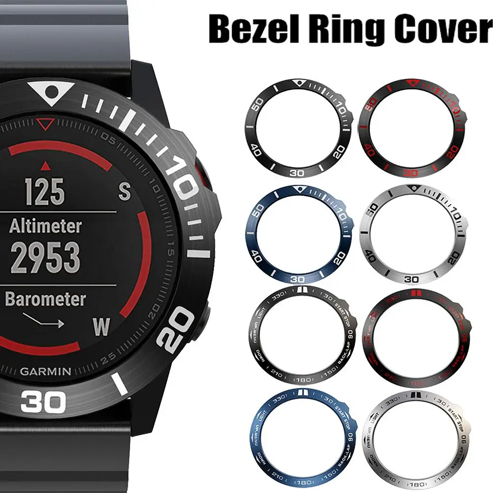 Bague de Protection anti-rayures pour Garmin Fenix 5X/5X Plus, étui en acier inoxydable pour Garmin Fenix 3/3 HR