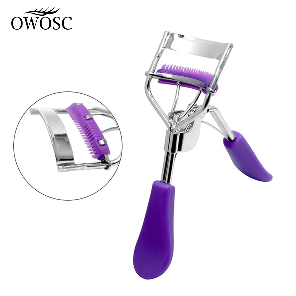 OWOSC – recourbe-cils avec peigne en acier inoxydable, 1 pièce, accessoire de maquillage professionnel, à la mode