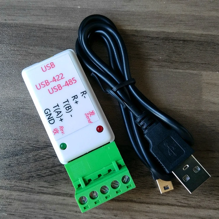 New 2-in-one conversion 485 422 serial port converter with CH340 support windows, Linux with send and receive lights