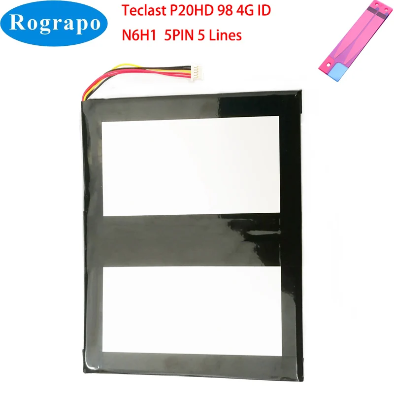 

New 3.8V 9000mAh Tablet PC Battery For Teclast P20HD 98 4G ID N6H1 P20 HD 22Wh 5 Wire Plug +Tool