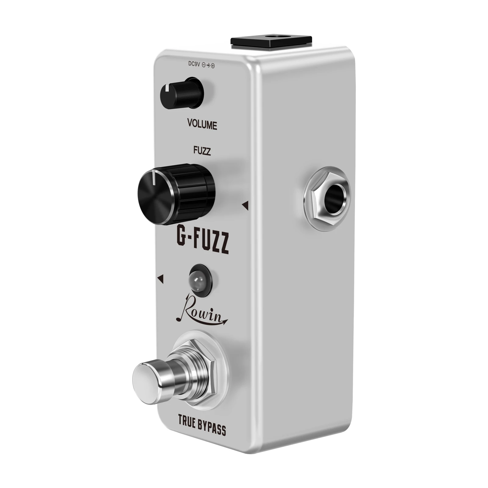 Rowin G-FUZZ 빈티지 게르마늄 아날로그 퍼즈 기타, 베이스 이펙트 페달, 트루 바이패스 LEF-322