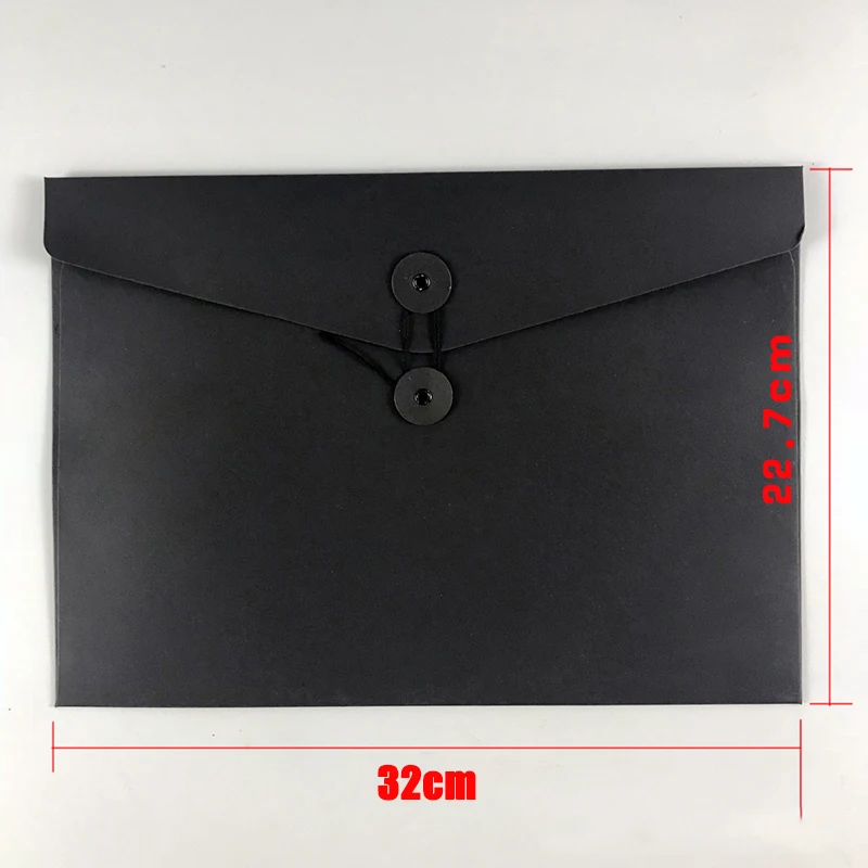 A4/A5 Kraft Paper Envelope Document Packaging Bag Winding File Bags Office Supplies Document Storage Bag 50Pcs