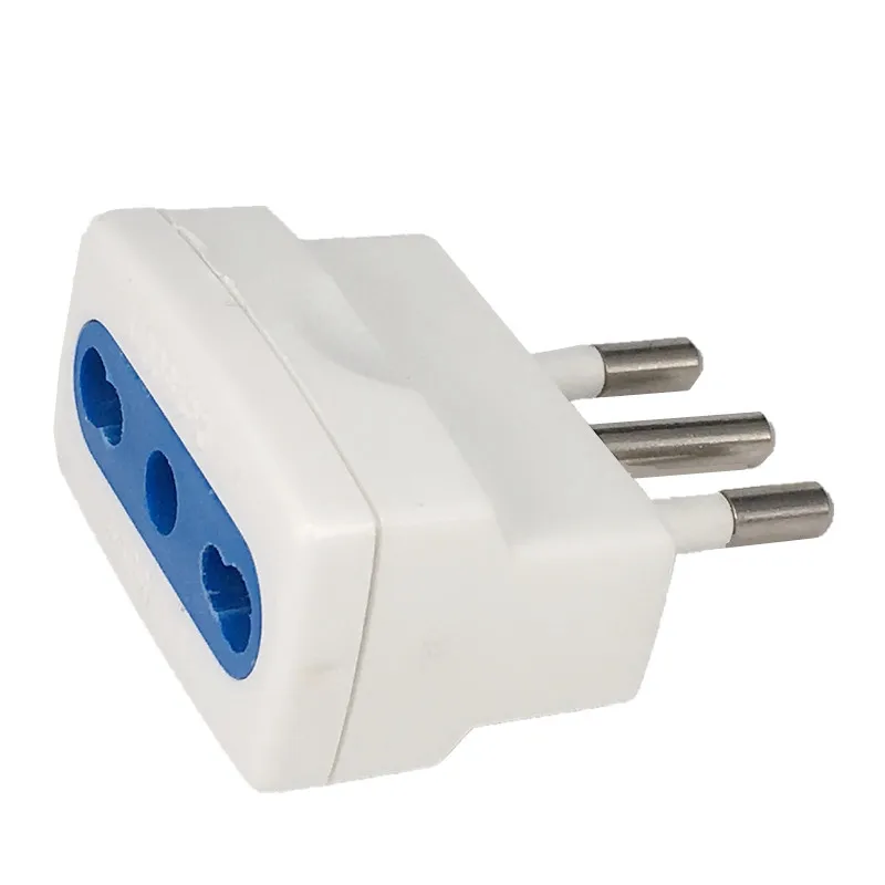 1 way to 3 way Italian to Italian 3 pins plug travel adaptror 10A for Chile, Uruguay, Italy