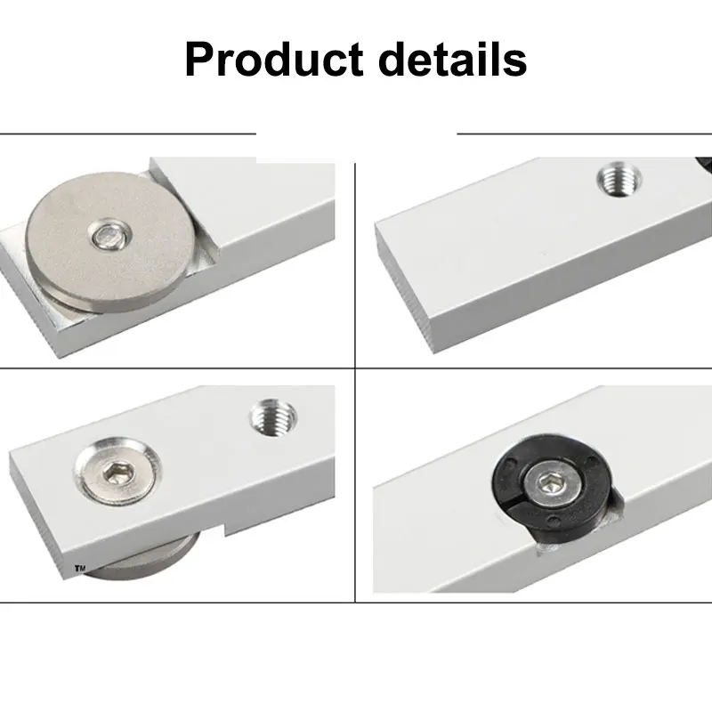 300/450Mm Mijter Bar Slider Aluminium Sliders Met Ring Voor T-Track Voor Houtbewerking Werkbank Met 2.5Mm Inbussleutel Diy Tool