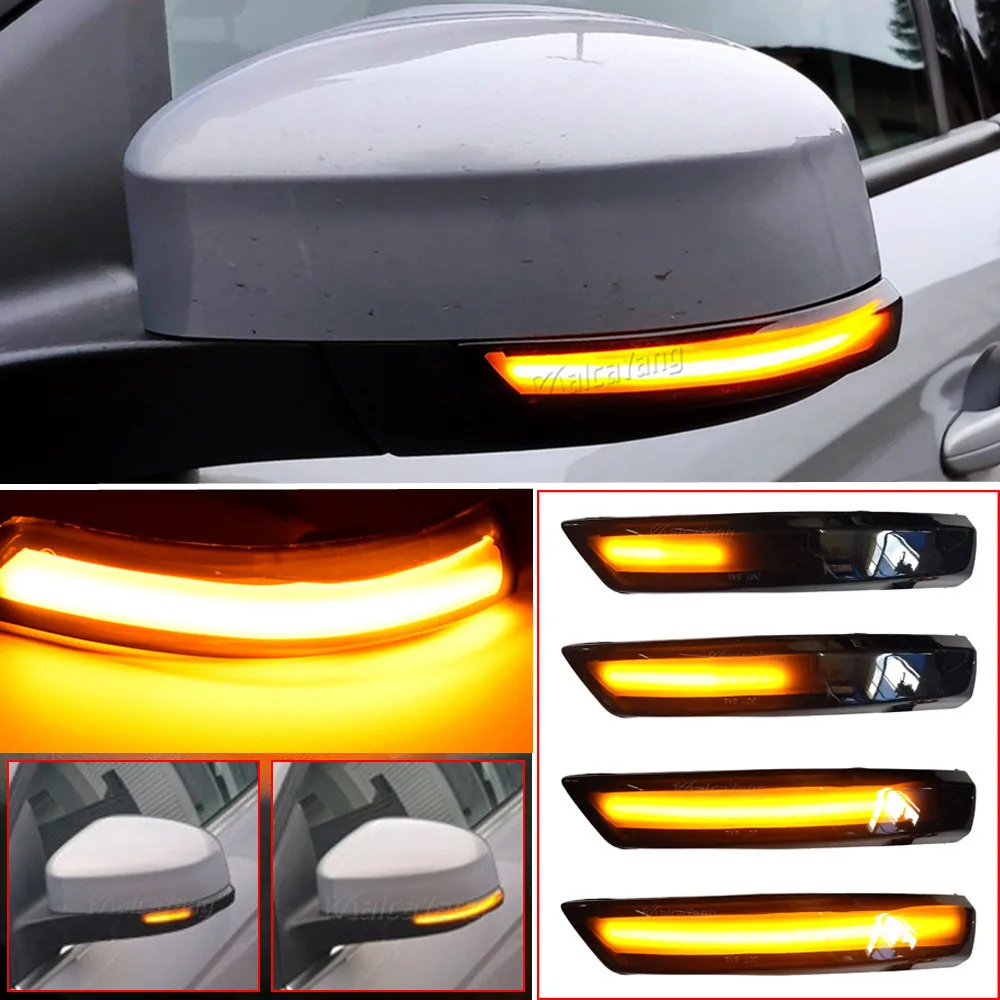 For Ford Focus Mk3 LED Light 2 3 Mk2 Mondeo Mk4 Turn Signal Lamp Flowing Side Wing Rear View Mirror Blinker Dynamic 2PCS