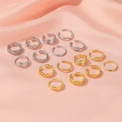 8PCS Toe Rings for Women Adjustable Stainless Steel Fashion Stackable Women's and Men's Open Ring Summer Beach Sexy Jewelry