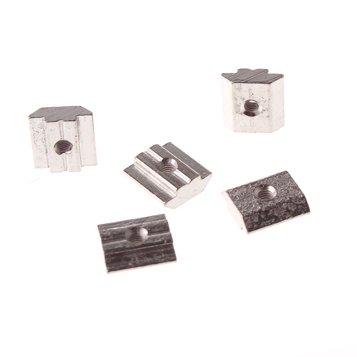 10PC T Block Square Nuts M4 M5 M6 For Aluminum Profile 2020 3030 4040 4545 Zinc Coated Plate Sliding Hammer Nut